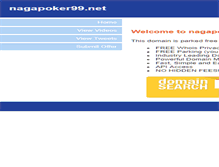Tablet Screenshot of nagapoker99.net